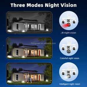 Cámara de Vigilancia CCTV PTZ Inalámbrica Hongnaer de 10MP, <span class=keywords><strong>4</strong></span> Videos, V380 <span class=keywords><strong>Pro</strong></span>, 5 Lentes, Zoom 10X, Cámara de Seguridad para el Hogar con Red WiFi 4G LTE - Product Image 4