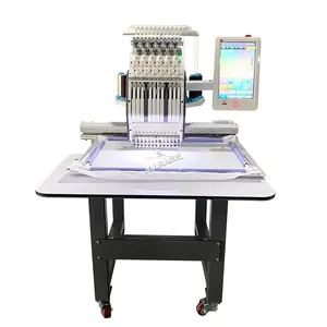 Automatic embroidery sewing machine single head hat embroidery machine price computerized embroidery making machine for clothes