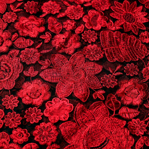 Fabricante de Tela de Tul Francés Africano Bordado, Exportador Mundial de Tela de Malla con Lentejuelas y Cuentas de la India - Product Image 1