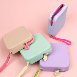 <span class=keywords><strong>Sac</strong></span> à <span class=keywords><strong>main</strong></span> portable multifonctionnel pour femme, utilisation quotidienne, portefeuille en silicone écologique, porte-monnaie - Product Image 5