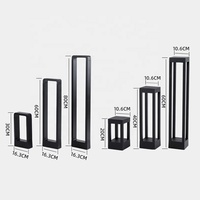 Lámpara de Poste LED Moderna de Aluminio de 30 cm, 60 cm, 80 cm, Impermeable IP65, para Jardín y Paisajismo, Uso en Exteriores