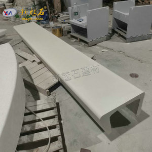 Nuevo Banco de Hormigón de Aspecto Natural Magic Stone, Tamaño Personalizado, Estructura Hueca, Uso en Interiores y Exteriores - Product Image 4