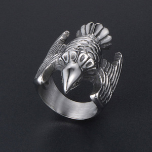 Retro Bird Style <b>Ring</b> <b>Titanium</b> Steel Unisex Index Finger Jewelry SA412 - Product Image 3