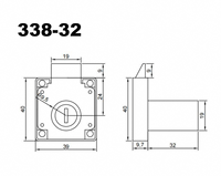 Serrure de meuble moderne en alliage de zinc, à clé standard, pour bureau, armoire, tiroir, salle de bain, chambre, école, gymnase, hôtel – Approvisionnement direct usine