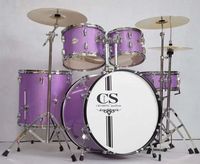 Promotion Exceptionnelle : Batterie Acoustique Adulte Professionnelle de Haute Qualité, 5 Fûts et 3 Cymbales, Avec Tabouret