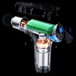 2025 baru pistol pijat otot Fascia pistol pemijat elektrik 4 kepala pijat kebisingan rendah tipe-c pengisian <span class=keywords><strong>Stimulator</strong></span> otot - Product Image 2