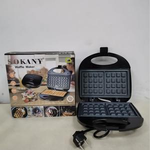 Machine à gaufres et sandwichs Skany114, 220V, prise européenne, plastique noir, machine à petit-déjeuner, grille-pain - Product Image 5