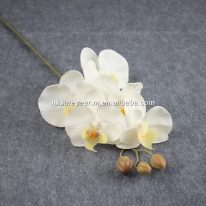 Orchidée Papillon Artificielle en PU Effet Naturel 69cm, Tige en Latex Phalaenopsis avec Fil de Fer pour Décoration Intérieure - Product Image 2