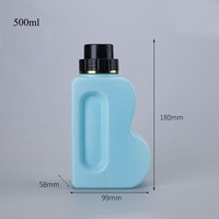 Bouteille de détergent liquide à lessive de haute qualité de 500ml avec nouveau joint d'étanchéité de capuchon de couronne de conception