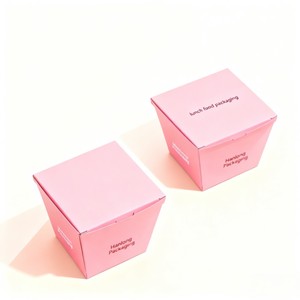 Tùy chỉnh in ấn thực phẩm Takeaway Hộp Ăn Trưa sinh thái thân thiện dùng một lần mì container hộp phân hủy sinh học mì ống Burger hộp giấy - Product Image 3