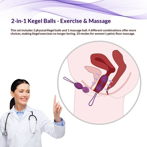 Ejercitador de <span class=keywords><strong>Kegel</strong></span> con Control Remoto Inalámbrico, 10 Frecuencias de Vibración, Entrenador de Suelo Pélvico, Masajeador de Silicona Recargable por USB - Product Image 4