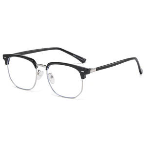 Montura de Gafas Ópticas de Media Montura 2204 Unisex con Lentes de PC, Protección Anti Luz Azul, Puente Mediano, Diseño Hexagonal - Product Image 5