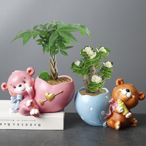 <span class=keywords><strong>Pot</strong></span> à succulentes en forme d'ours rustique européen MSH, décoration de bureau, de maison et de chambre à coucher - Product Image 1