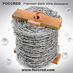 Rollo <span class=keywords><strong>de</strong></span> Alambre <span class=keywords><strong>de</strong></span> Púas Galvanizado Recubierto <span class=keywords><strong>de</strong></span> PVC <span class=keywords><strong>de</strong></span> Acero Inoxidable FOCCRED <span class=keywords><strong>de</strong></span> 500 m para Protección <span class=keywords><strong>de</strong></span> Construcción - Product Image 2