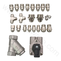 Hwaut 8 en 1: Bomba Inyectora, Medidor de Flujo, Válvula Solenoide de Radiador, Filtro, Sensor BIP, Herramienta de Medición Common Rail para Accesorios de Banco