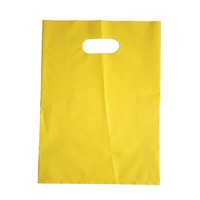 Sacs en plastique personnalisés avec logo imprimé pour boutiques de vêtements, poignée découpée, de Guangzhou