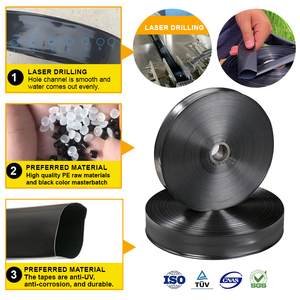<span class=keywords><strong>Tuyau</strong></span> <span class=keywords><strong>de</strong></span> pulvérisation laser avec trous percés au laser, diamètre 25 mm, matériau plastique, largeur <span class=keywords><strong>de</strong></span> pulvérisation 4 m, pour système d'irrigation <span class=keywords><strong>de</strong></span> jardin, <span class=keywords><strong>de</strong></span> ferme et <span class=keywords><strong>de</strong></span> pelouse - Product Image 2