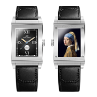 Montre à quartz à rabat style Reverso, montre-bracelet vintage carrée avec bracelet en cuir véritable, cadeau unisexe, montres à rabat inversé, été 9200