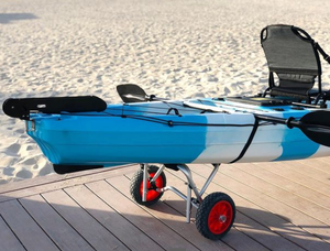 Canoa de Pesca Individual de 13.6 pies con Asiento en la Parte Superior, Motor de Pedal de Hélice Única, Motor <span class=keywords><strong>El</strong></span>éctrico para Kayak, Casco de Plástico, Bote Portátil - Product Image 4