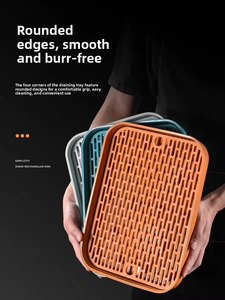 Hot Sale Double Tier Kitchen Sink Drying <b>Rack</b> Draining Board <b>Dish</b> Bowl Cup Drain Tray - Product Image 3