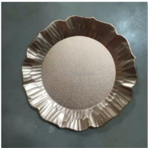 Assiettes de chargeur de pétoncles assiettes de chargeur en plastique en vrac réglage de Table de table <span class=keywords><strong>scape</strong></span> pour mariage vacances événements décor à la maison - Product Image 3