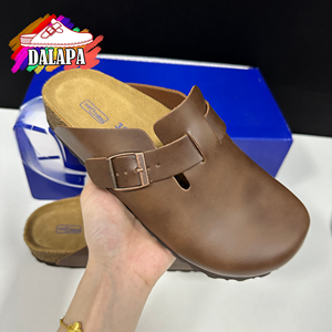 Zapatos Planos de Cuero Vacuno Birkens Booston de Primera Calidad al por Mayor, Suaves y Cómodos, con Plantilla de Corcho, para el Uso Diario Masculino - Product Image 5