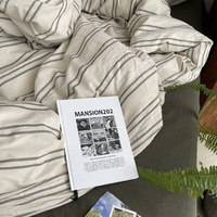 Parure de lit tendance en coton imprimé 100% 400TC, écologique, motif géométrique moderne, luxe, vente en gros, OEM, marque privée