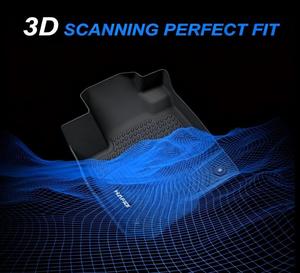 Tappetini Auto per Volkswagen <span class=keywords><strong>Tiguan</strong></span> 2009-2017, Set 3 Pezzi, Protezione per Tutte le Stagioni, Spessore 7 Pollici, Copertura Completa 3D Personalizzata, Nero - Product Image 5