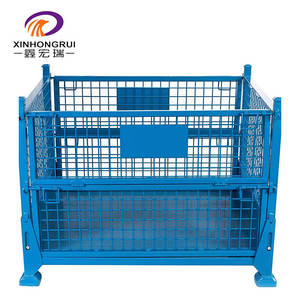 אחסון מדפי פלדה stackable עם רשת אחסון רשת מחסן פלדה מדף - Product Image 1