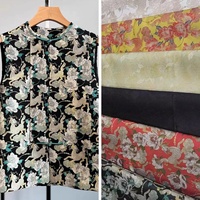 Polyester 221gsm/tissu de brocart Jacquard teint par fil à double face métallique pour l'habillement