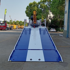 Shacman F3000 4x2 <b>Flatbed</b> Wrecker <b>Truck</b> with 7 Ton Telescopic Boom Crane Slidebed Recovery 336HP - Product Image 5