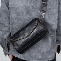 Heren Echt Lederen Crossbody Tas Luxe Hoge Kwaliteit Grote Capaciteit Draagbare Schoudertas Voor Dagelijks Gebruik