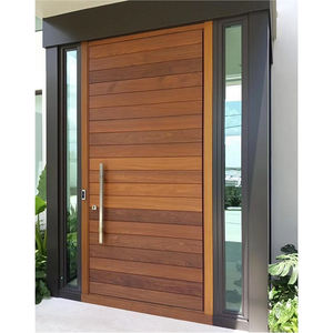 Conception de porte d'entrée extérieure <span class=keywords><strong>simple</strong></span> en bois de teck Hihaus personnalisée pour la maison - Product Image 6