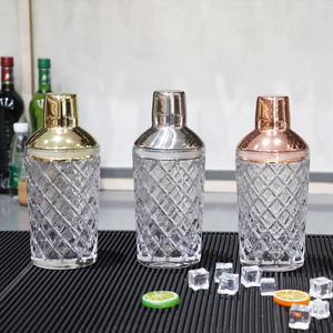 550ml en acier inoxydable <span class=keywords><strong>Boston</strong></span> manuel Cocktail Shaker Set Barmans Usage quotidien Bars Milk <span class=keywords><strong>Tea</strong></span> Shops Featuring Copper Glass Metal - Product Image 2