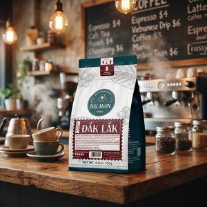 Café Robusta Vietnamita en Grano, Tueste Intenso, Premium Dalakon, 250g, 2 Años de Duración, Sabor Intenso, Chocolate Negro Amargo - Product Image 1