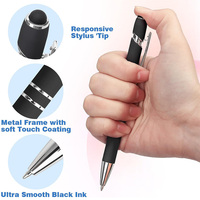 Stylet Publicitaire Économique en Aluminium à Bille avec Caoutchouc Souple pour Écrans Tactiles, Logo Personnalisé Pas Cher pour Téléphone