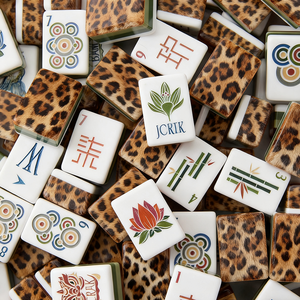 Tuiles de Mahjong Personnalisables Haut de Gamme 4 Couches Coquille de Tortue Tuiles de Mahjong Américaines avec Votre Design - Product Image 2