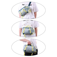 CHANGRONG Sac banane polyvalent pour sports de plein air, sac de randonnée convertible, sac banane imperméable en nylon avec fermeture éclair, sac de hanche unisexe pour le voyage