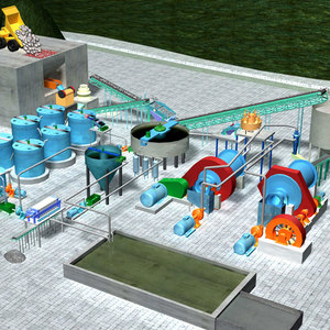 Mới Nhỏ Ciip Cil Vàng Nhà Máy Chế Biến Tiếng Ồn Thấp Mức Độ Nổi Tách Lõi Động Cơ Bơm Mang PLC Khoáng Sản Tách - Product Image 1