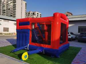 Château gonflable combiné <span class=keywords><strong>Mario</strong></span> Super Slide, château gonflable en PVC, château de saut avec souffleur d'air et kits de réparation pour les mariages - Product Image 4