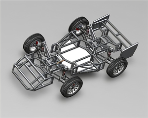 RC Car Chassis Frame Upgrade Kit - Metal Wheelbase Parts For C14/C24 Series Remote Control Model Cars (Red/Blue/Black)