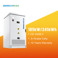 Sistema de Almacenamiento de Energía Solar Industrial y Comercial Boostess de 105 kW y 261 kWh, Inversor Híbrido, Batería de Iones de Litio, Almacenamiento en Red