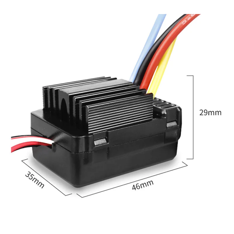 Contrôleur Moteur RC 20A - ESC Avec Avant/Arrière/Frein Pour Voiture, Bateau, Tank RC