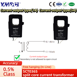 Yhdc sct036s chia lõi ct, 1A/5A đầu ra, Độ chính xác 0.5 1%, 100-600a đầu vào, công cụ miễn phí cho công nghiệp AC giám sát - Product Image 6