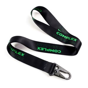 Custom Key Seatbelt Buckle Fabric Ribbon Long <b>Keychain</b> Lanyard Eagle Mouth Metal Hook - Product Image 2