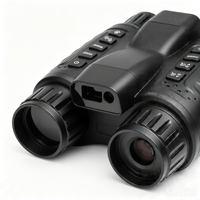Jumelles de vision nocturne 4K avec grossissement 7X, zoom numérique 8X, écran 3,2 pouces, télémètre 350 m et portée de vision 500 m dans l'obscurité totale