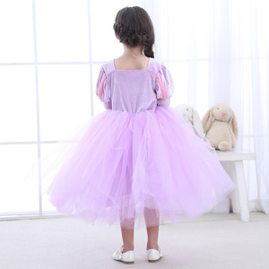 Q187 Style européen filles Costume princesse Halloween fête porter <span class=keywords><strong>raiponce</strong></span> Costume déguisements pour les filles - Product Image 5