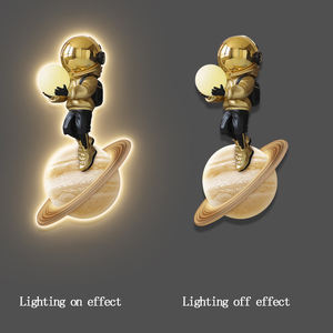 Peinture décorative pour chambre d'enfant, décoration d'intérieur, gravure UV, astronaute, dessin animé, décoration LED - Product Image 5