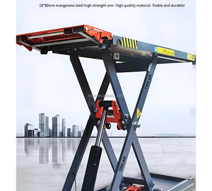 Pont Élévateur à Ciseaux Ultra-Mince 1,2 m Certifié CE Vente Chaude Position Médiane 4000 kg Entraînement Hydraulique Déverrouillage Électrique 4 t - Product Image 2