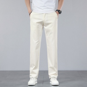Nouveau pantalon décontracté en pur coton haut de gamme pour homme, coupe droite, automne 2025, ample et confortable - Product Image 1